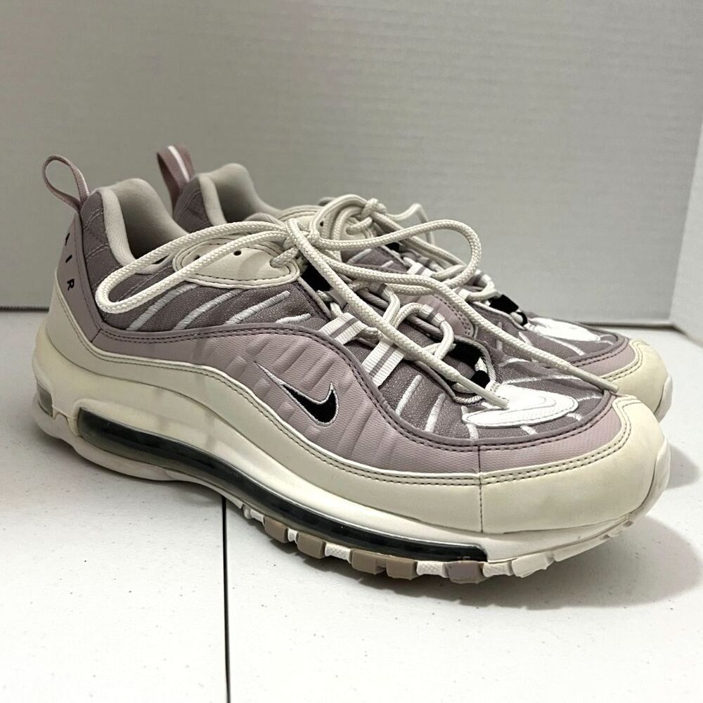 Nike Air Max 98 (2019) Women's Shoes Silver Lilac Violet CI3709-001 Size 9.5